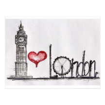 I Liebe London Postkarte