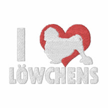 I Liebe-Lowchens gesticktes T-Shirt