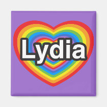 I Liebe Lydia. Liebe I Sie Lydia. Herz magnete