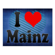 I Liebe Mainz, Deutschland Postkarten