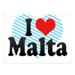 I Liebe Malta Postkarte
