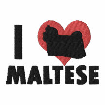 I Liebe-maltesisches gesticktes Hemd (Polo)