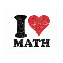 I Liebe-Mathe Postkarte