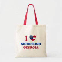 I Liebe McIntosh, Georgia Einkaufstasche