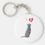 I Liebe Meerkats Schlüsselanhänger