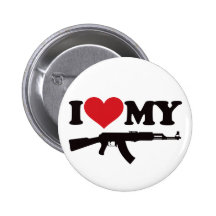 I Liebe mein AK47 Button