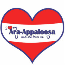 I Liebe mein Ara-Appaloosa (weibliches Pferd) Fotofigur