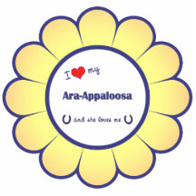 I Liebe mein Ara-Appaloosa (weibliches Pferd) Photoausschnitt