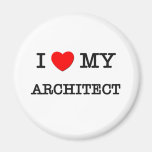 I Liebe mein ARCHITEKT Kühlschrankmagnet