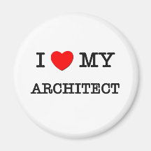 I Liebe mein ARCHITEKT Kühlschrankmagnet