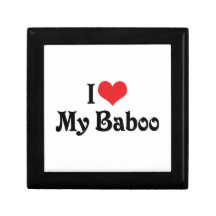 I Liebe mein Baboo Modeschmuckschachtel