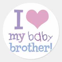 I Liebe mein Baby-Bruder Aufkleber