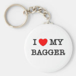 I Liebe mein BAGGER Schlüsselbänder