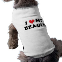 I Liebe mein Beagle Haustier T-shirt
