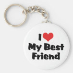 I Liebe mein bester Freund Keychain Schlüsselband