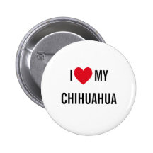 I Liebe mein Chihuahua Anstecknadel