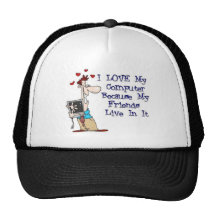 I Liebe mein Computer Baseballcap