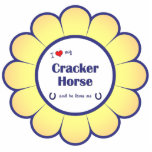 I Liebe mein Cracker-Pferd (männliches Pferd) Foto Figur