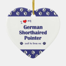 I Liebe mein deutscher kurzhaariger Zeiger (männli Ornament