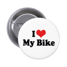 I Liebe mein Fahrrad Anstecknadel