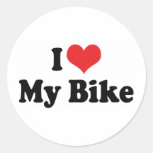 I Liebe mein Fahrrad Aufkleber
