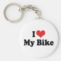 I Liebe mein Fahrrad Keychain Schlüsselanhänger