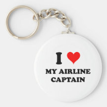 I Liebe mein Fluglinien-Kapitän Schlüsselbänder