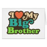 I Liebe mein großer Bruder Grußkarte