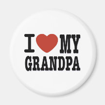 I LIEBE MEIN GROSSVATER KÜHLSCHRANKMAGNET