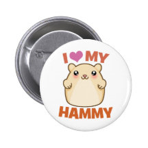 I Liebe mein Hammy Anstecknadel