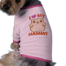 I Liebe mein Hammy Hund Shirt
