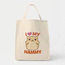 I Liebe mein Hammy Tragetasche