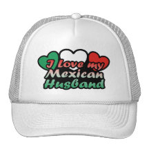 I Liebe mein mexikanischer Ehemann Retrokappe