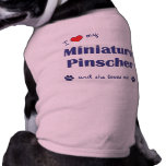 I Liebe mein MiniaturPinscher (weiblicher Hund) Hund Shirts
