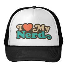 I Liebe mein Nerd Retrokultmütze