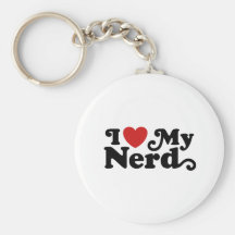 I Liebe mein Nerd Schlüsselbänder