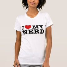 I Liebe mein Nerd T-shirts