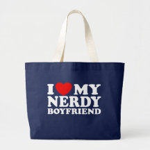I Liebe mein Nerdy Freund Einkaufstaschen