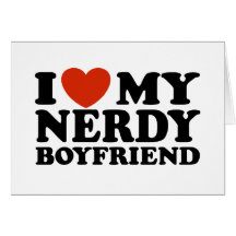 I Liebe mein Nerdy Freund Grußkarten