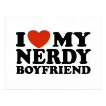 I Liebe mein Nerdy Freund Postkarten