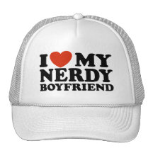I Liebe mein Nerdy Freund Retrokappe