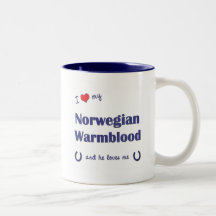I Liebe mein norwegisches Warmblood (männliches Pf Tee Tassen