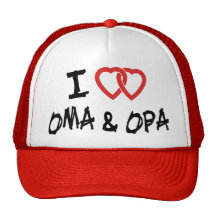 I Liebe mein Oma u. Opa Baseball Caps