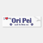 I Liebe mein Ori Pei (männlicher Hund) Auto Aufkleber