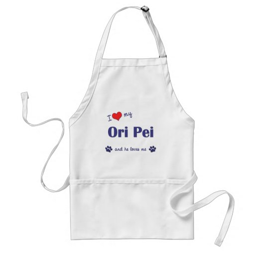 I Liebe mein Ori Pei (männlicher Hund) Schürze