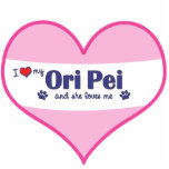 I Liebe mein Ori Pei (weiblicher Hund) Photostatuen