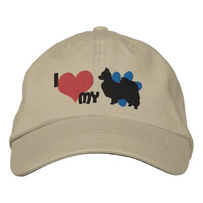 I Liebe mein Papillon Baseballcap