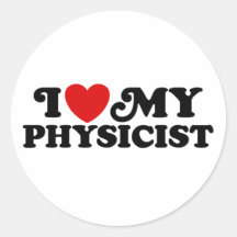 I Liebe mein Physiker Aufkleber