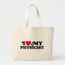 I Liebe mein Physiker Leinentaschen