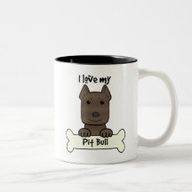 I Liebe mein Pitbull Tassen